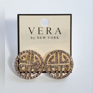 Ancient Greek Key Stud Earrings - Vintage Design